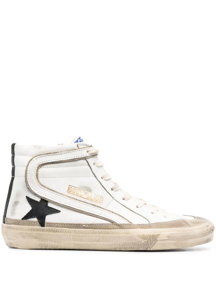 Golden Goose Slide high-top sneakers - White Cover