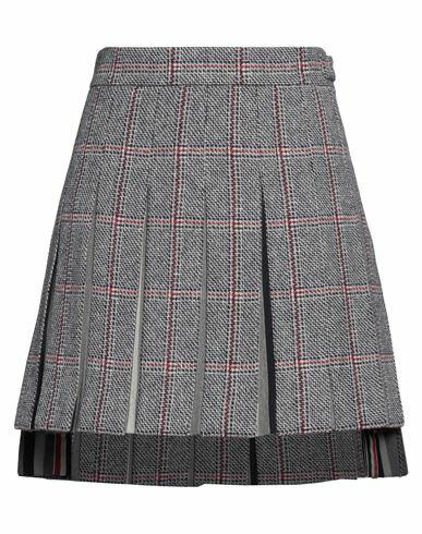 Thom Browne Woman Mini skirt Navy blue Wool Cover