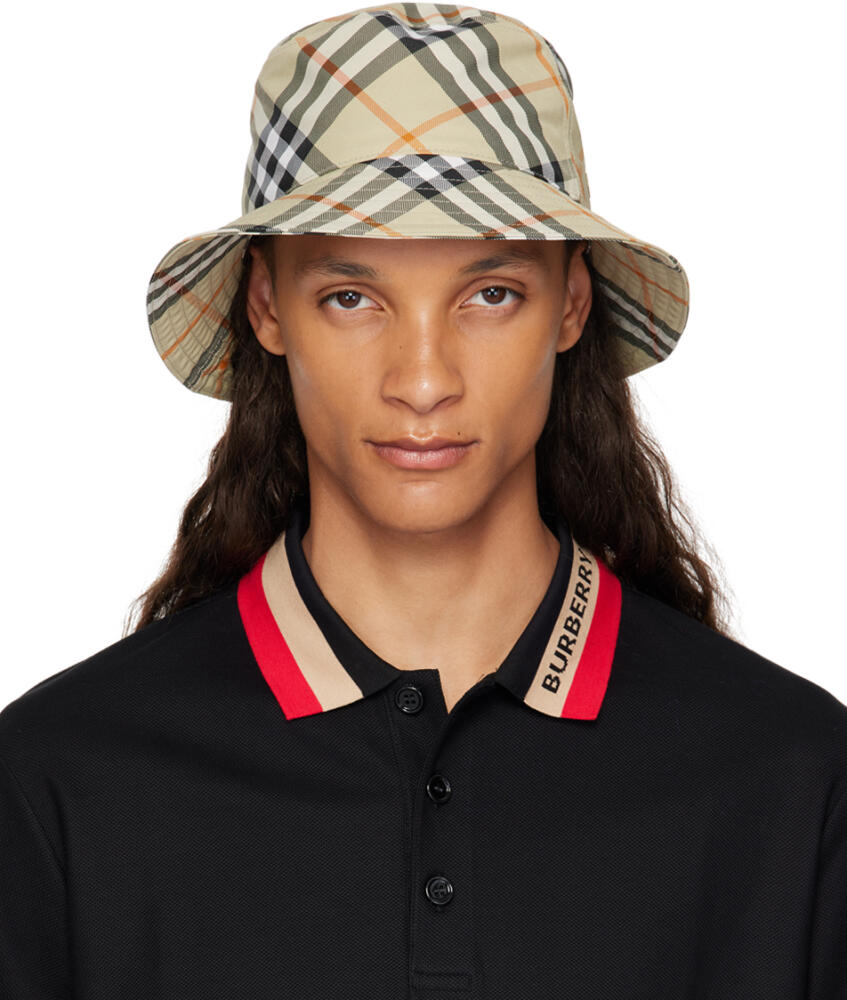 Burberry Green Check Bucket Hat Cover