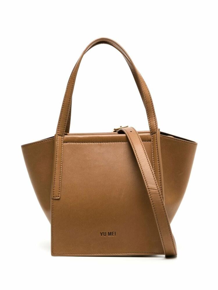 Yu Mei mini Milly nappa leather tote bag - Brown Cover