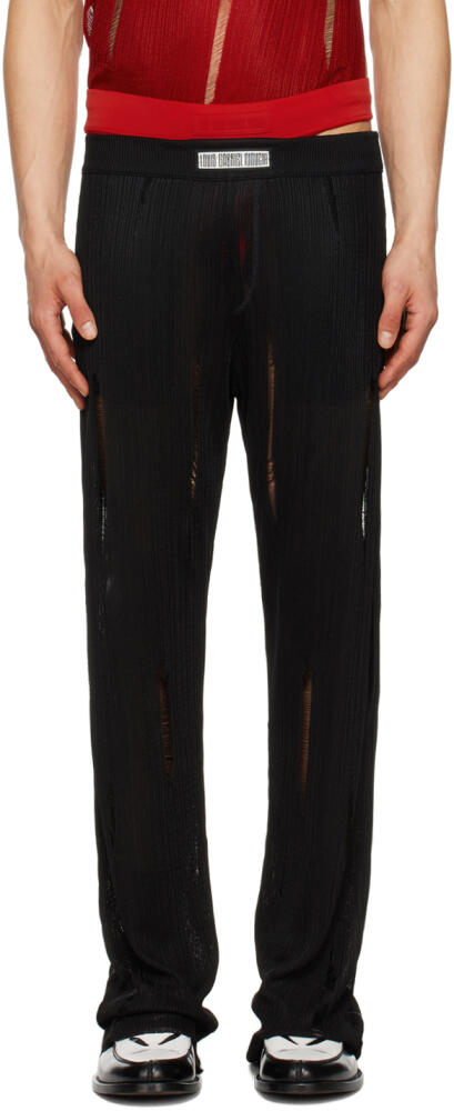 LGN Louis Gabriel Nouchi Black Flared Trousers Cover