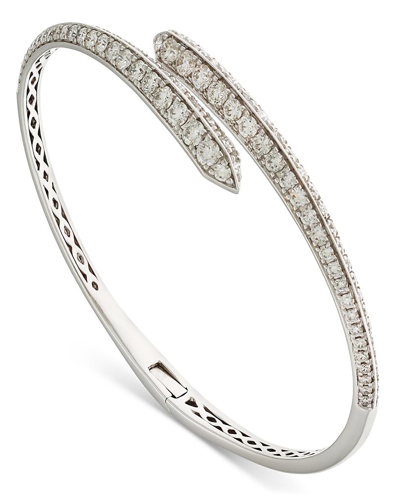 Alberto Milani 18K White Gold Via Fiori Chiari Diamond Bypass Cuff Bracelet - Exclusive, Italy Campaign Cover