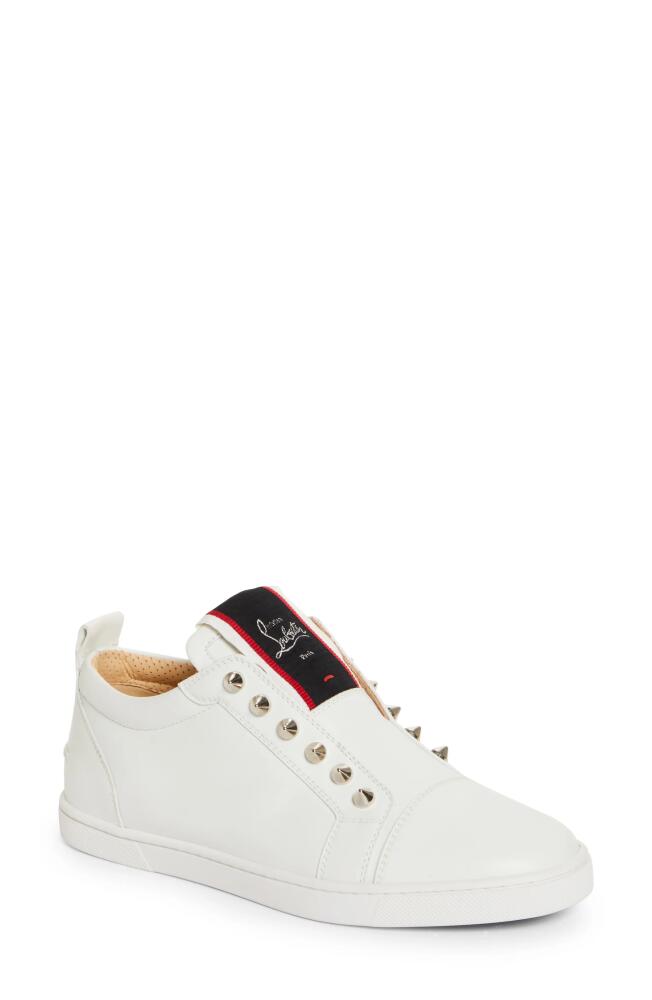 Christian Louboutin F. A.V Fique A Vontade Low Top Sneaker in White Cover