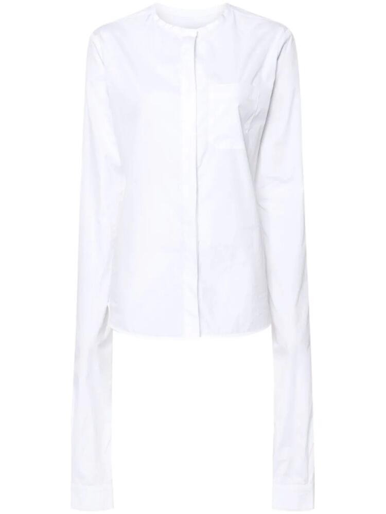 Coperni knot-sleeve shirt - White Cover