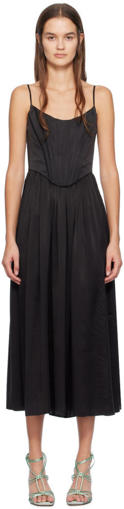 ZIMMERMANN Black Paneled Midi Dress Cover