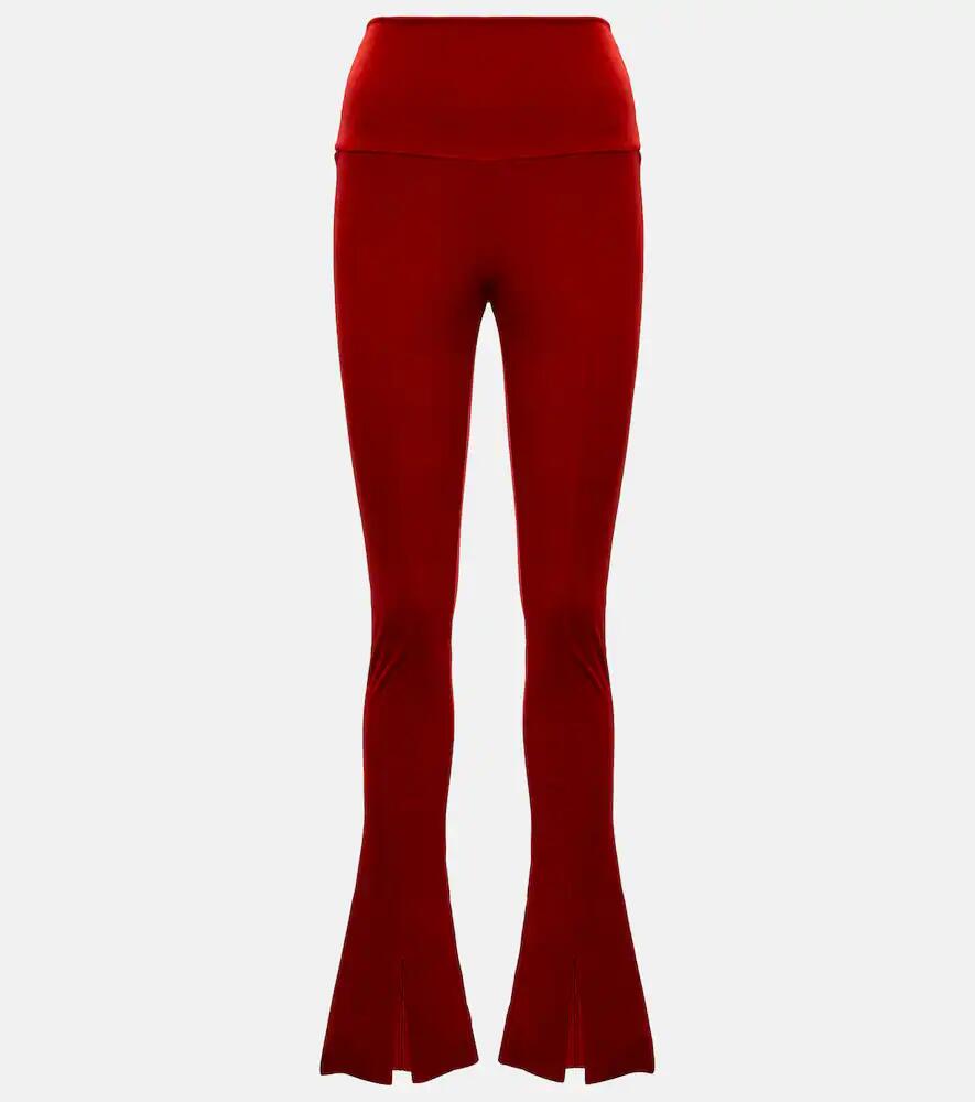 Norma Kamali Flared velvet leggings Cover