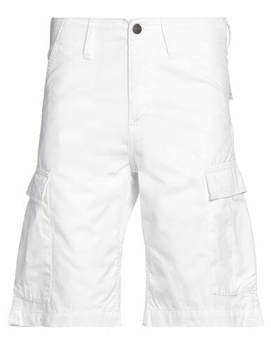 Carhartt Man Shorts & Bermuda Shorts White Cotton Cover