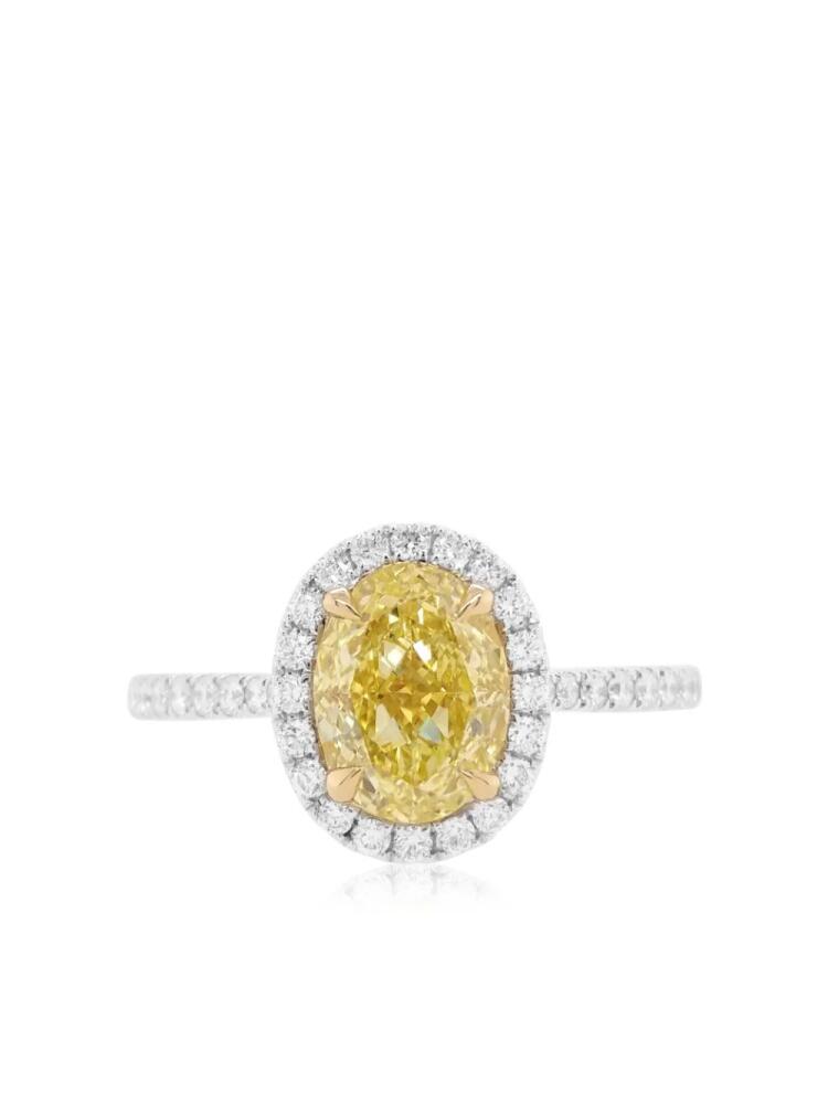 HYT Jewelry 18kt white and yellow gold diamond ring - Silver Cover