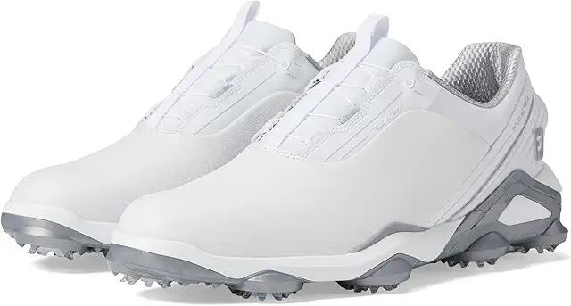 FootJoy Tour Alpha BOA Golf Shoes (White/White/Silver) Men's Shoes Cover