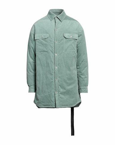 Drkshdw By Rick Owens Man Coat Sage green Cotton, Elastane Cover