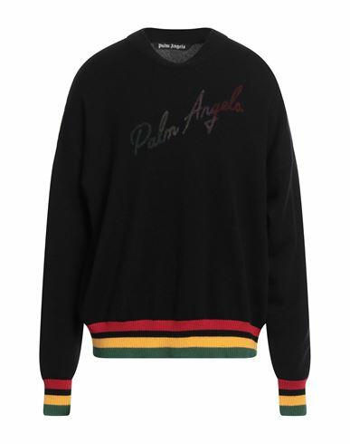 Palm Angels Man Sweater Black Cashmere Cover