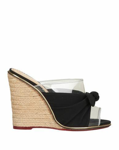 Charlotte Olympia Woman Espadrilles Black Textile fibers Cover