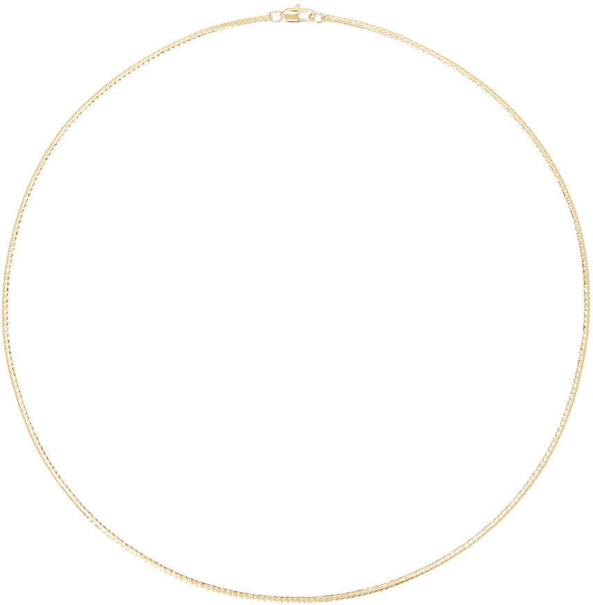 Laura Lombardi Gold Mini Omega Chain Necklace Cover