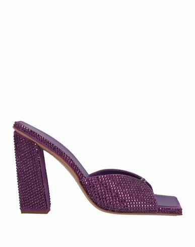 Gia / Rhw Woman Sandals Purple Soft Leather Cover