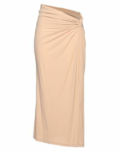 Atlein Woman Maxi skirt Light brown Polyamide, Elastane Cover