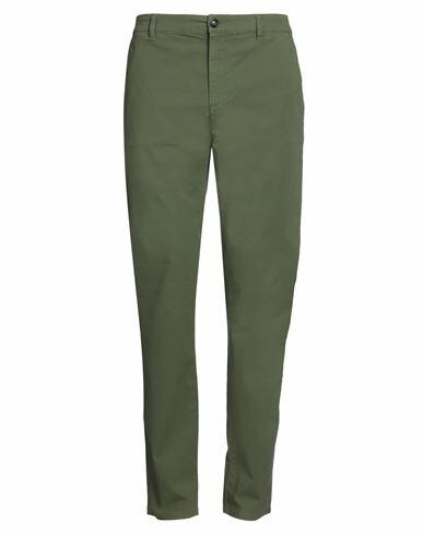 North Sails Man Pants Military green Cotton, Elastane Cover