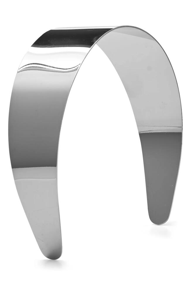 LELET NY Live Wide Metal Headband in Silver Cover