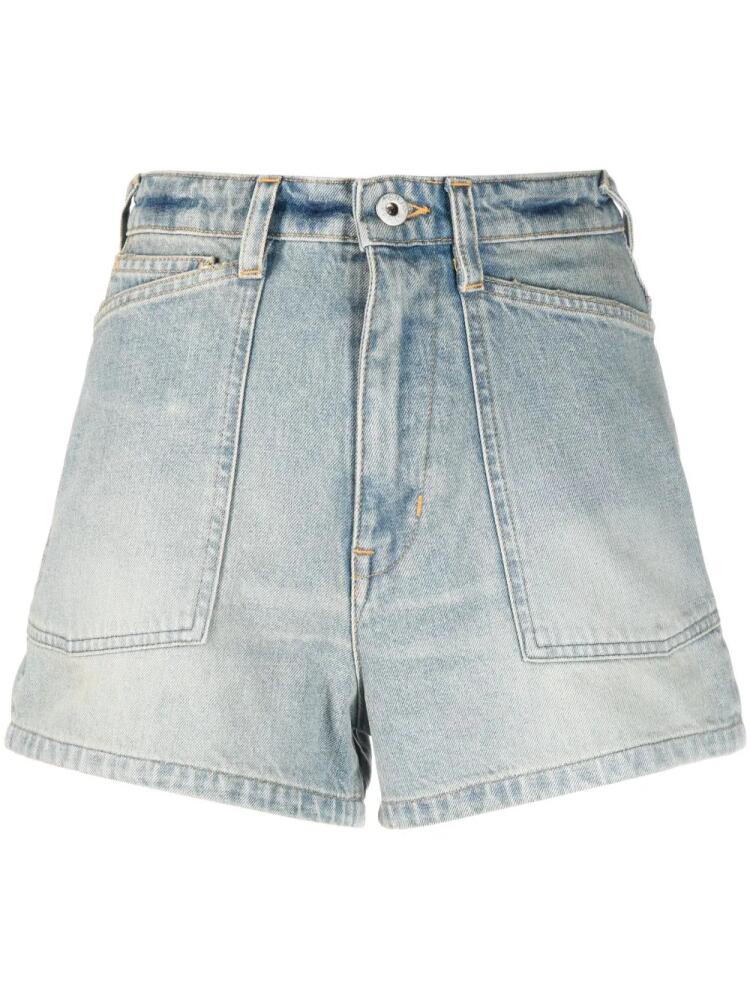 Kenzo high-waisted denim shorts - Blue Cover