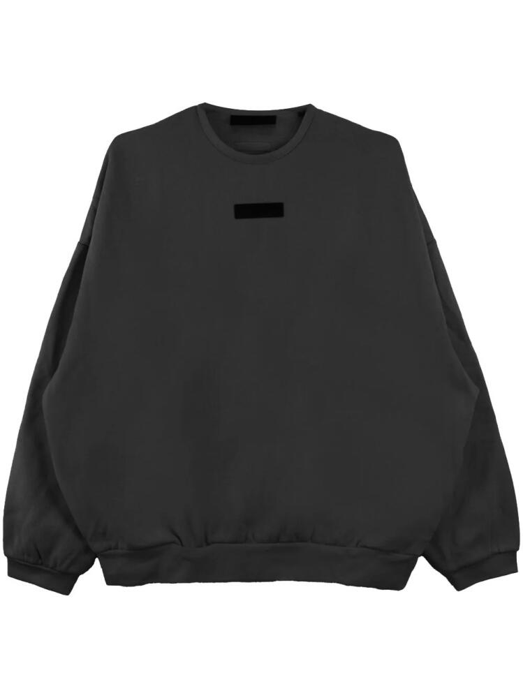 FEAR OF GOD ESSENTIALS logo-patch cotton-blend sweatshirt - Black Cover