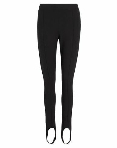 8 By Yoox Jersey Stirrup Leggings Woman Leggings Black Viscose, Polyamide, Elastane Cover