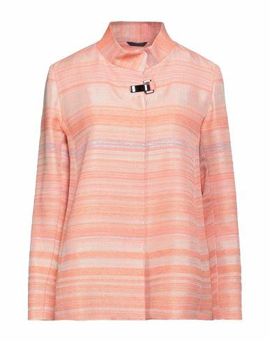 Cinzia Rocca Woman Blazer Salmon pink Cotton, Viscose, Metal Cover