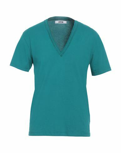 Grifoni Man T-shirt Deep jade Cotton Cover