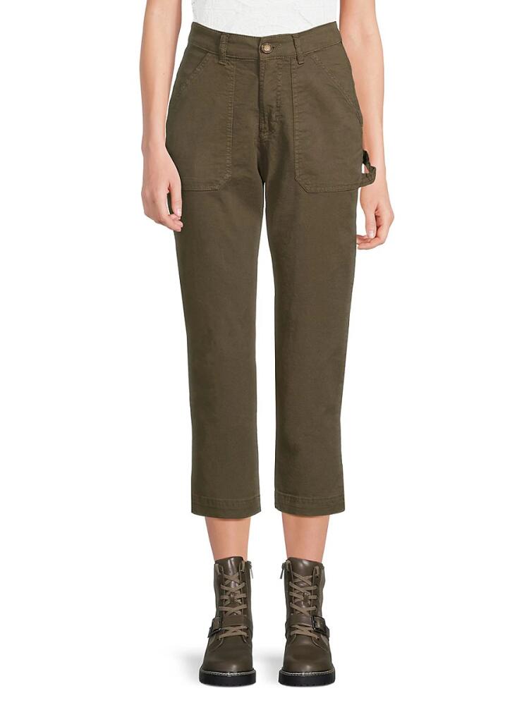 Marine Layer Women's Maya Utility Pants - Military Olive Cover