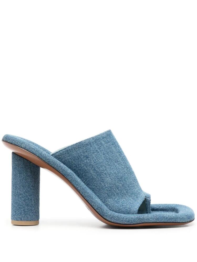 AMBUSH Cushion denim-lined mule - Blue Cover