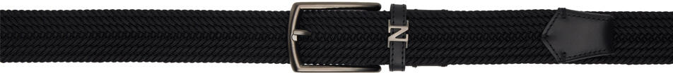 ZEGNA Black Mélange Belt Cover