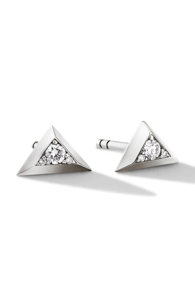 Cast The Apex Diamond Stud Earrings in Silver Cover