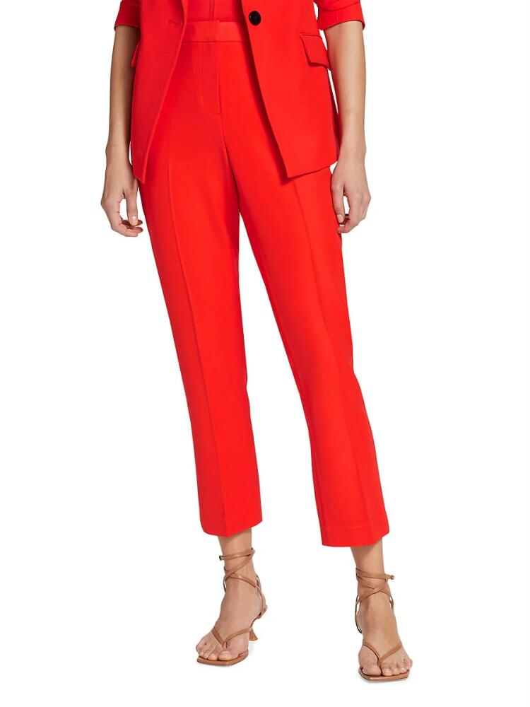 Elie Tahari Women's The Sylvie Straight Leg Pants - Cayenne Cover