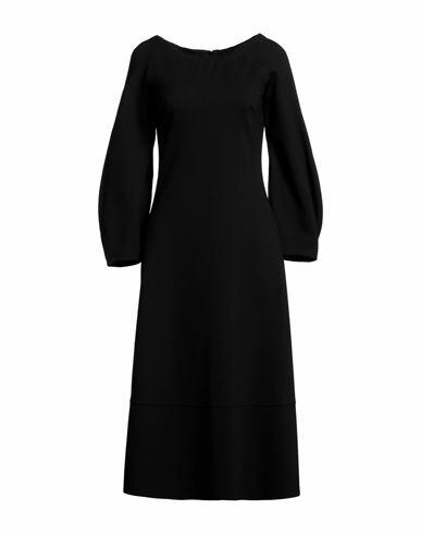 Liviana Conti Woman Midi dress Black Viscose, Polyamide, Elastane Cover