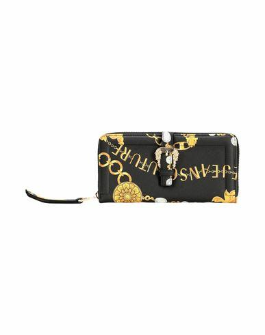 Versace Jeans Couture Woman Wallet Black Polyurethane Cover