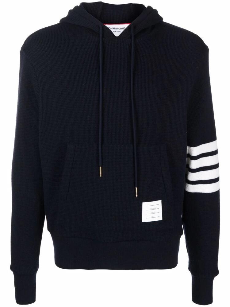 Thom Browne 4-Bar stripe hoodie - Blue Cover