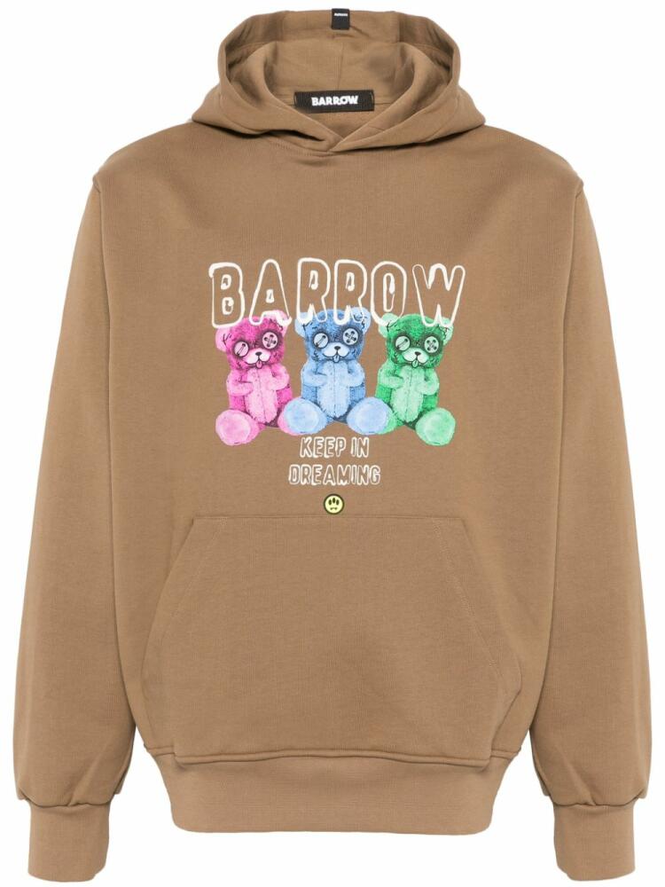 BARROW logo-print hoodie - Brown Cover