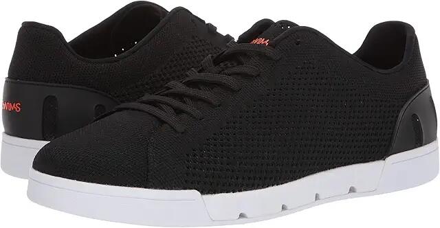 SWIMS Breeze Tennis Knit Sneakers (Black/White) Men's Shoes Cover