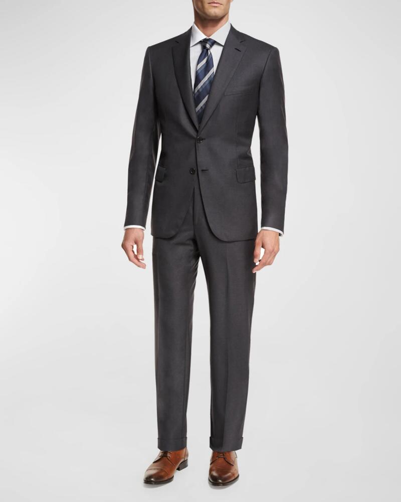 Brioni Men's Brunico Virgin Wool Two-Piece Suit Cover