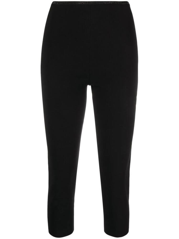 Alexander Wang crystal-embellished logo leggings - Black Cover