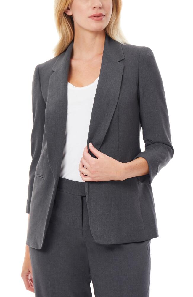 Jones New York Three Quarter Sleeve Blazer in Grey Cover