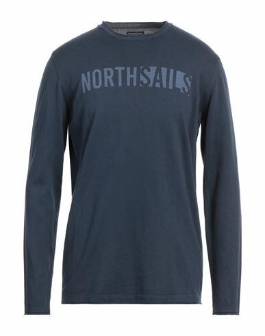 North Sails Man Sweater Midnight blue Cotton Cover