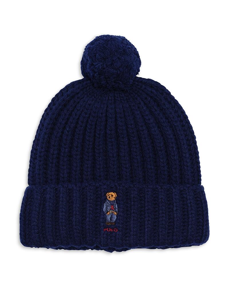 Ralph Lauren Pom Pom Denim Bear Beanie Cover