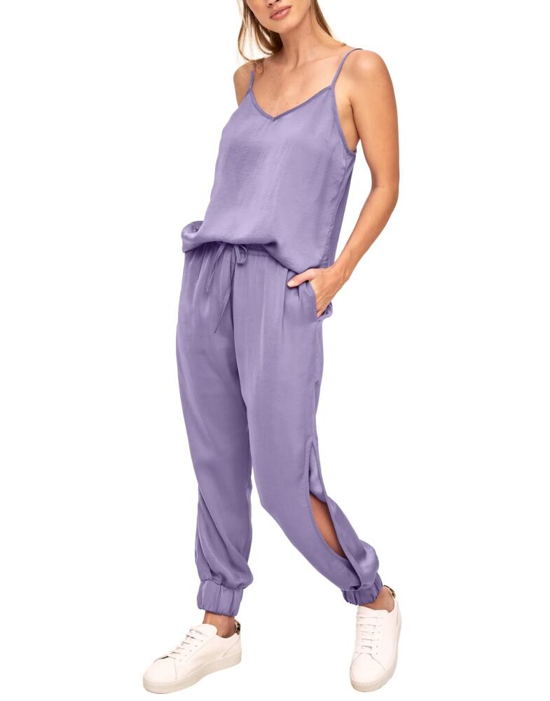 Adore Me Bethany Tank & Jogger Loungewear Set in Dark Purple Cover