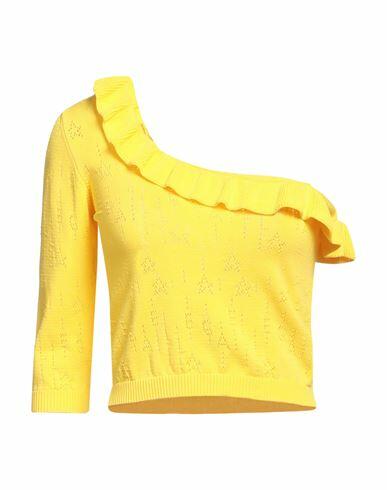 Gaëlle Paris Woman Sweater Yellow Viscose, Polyamide Cover