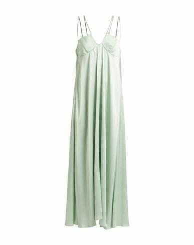 Aeron Woman Maxi dress Light green Viscose Cover