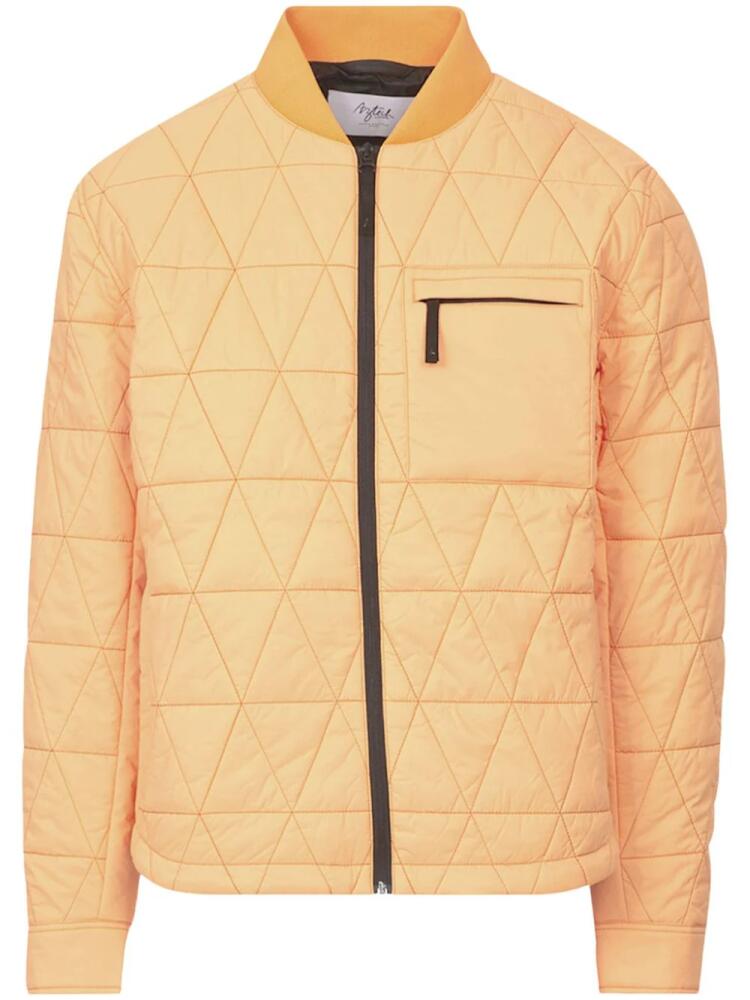 Aztech Mountain Corkscrew diamond-quilted ski jacket - Orange Cover