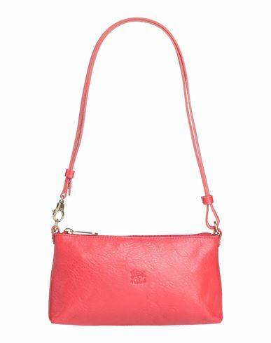 Il Bisonte Woman Shoulder bag Red Soft Leather Cover