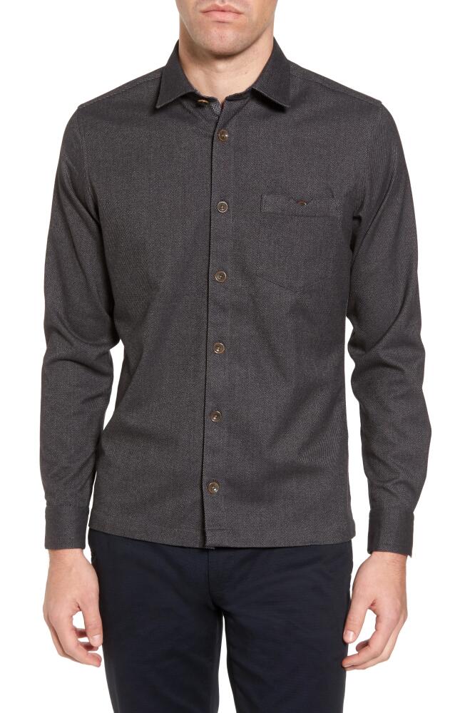 Ted Baker London Digon Dobby Shirt in Grey Cover