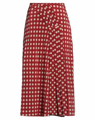 Aspesi Woman Midi skirt Red Silk Cover