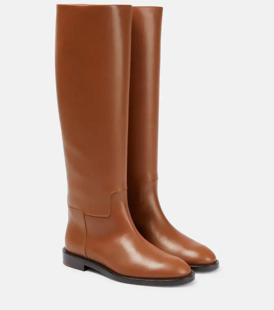 Loro Piana Decker leather knee-high boots Cover