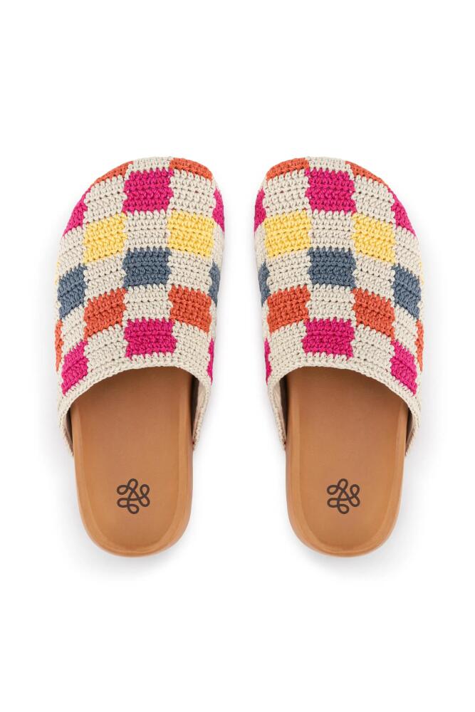 The Sak Bolinas Clog in Multi Check Cover